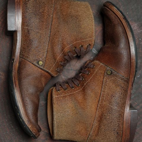 WM1978 French Army Boot in Tochigi Natural Roughout
