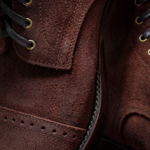 WM1978 Garrison Boot in C.F. Stead Amber Brown Waxed Rappelo Calf Roughout