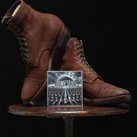 WM1978 Garrison Boot in C.F. Stead Amber Brown Waxed Rappelo Calf Roughout