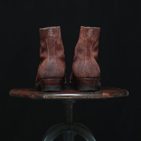 WM1978 Garrison Boot in C.F. Stead Amber Brown Waxed Rappelo Calf Roughout