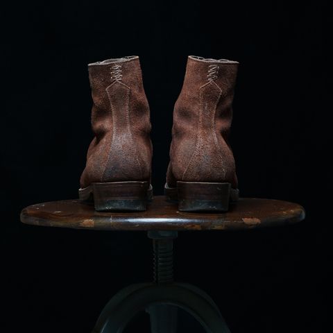 WM1978 Garrison Boot in C.F. Stead Amber Brown Waxed Rappelo Calf Roughout