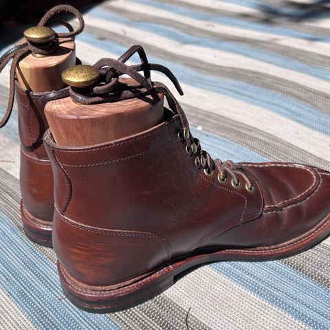 Grant Stone Ottawa Boot in Horween Crimson Chromexcel
