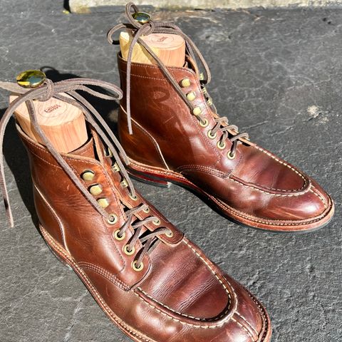 Grant Stone Ottawa Boot in Horween Crimson Chromexcel