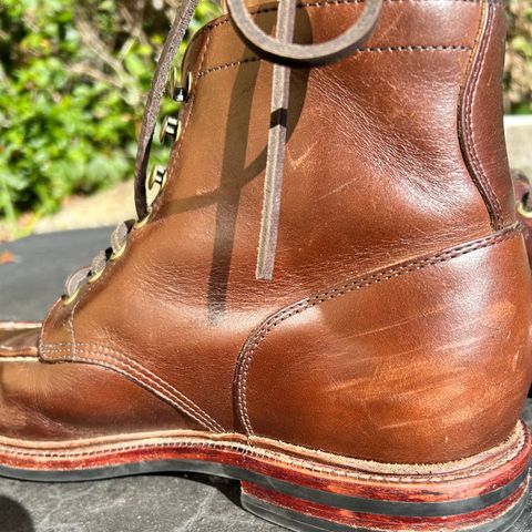 Grant Stone Ottawa Boot in Horween Crimson Chromexcel
