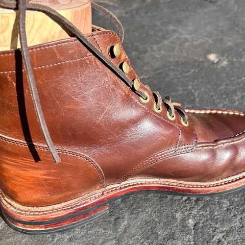 Grant Stone Ottawa Boot in Horween Crimson Chromexcel