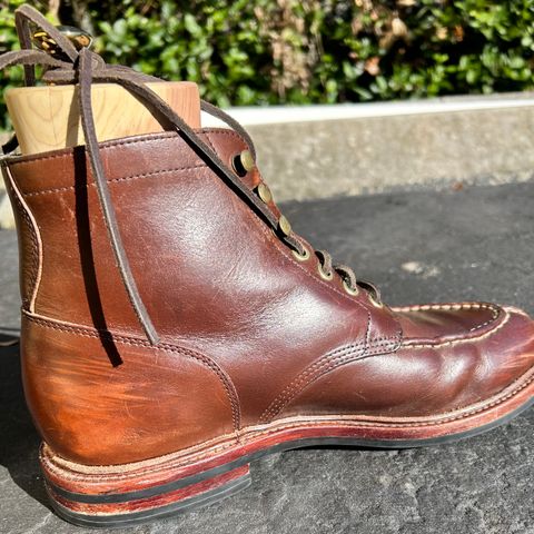 Grant Stone Ottawa Boot in Horween Crimson Chromexcel