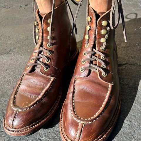 Grant Stone Ottawa Boot in Horween Crimson Chromexcel