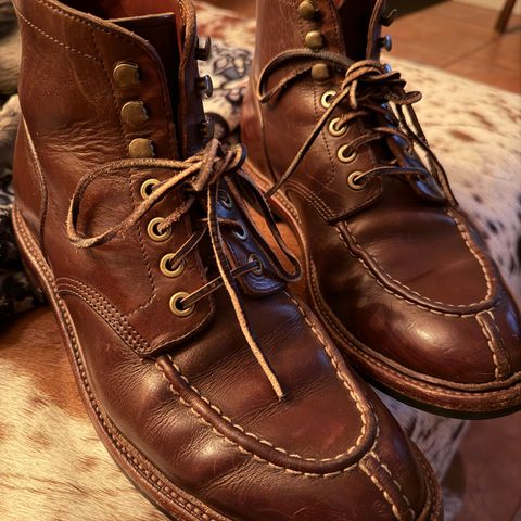 Grant Stone Ottawa Boot in Horween Crimson Chromexcel