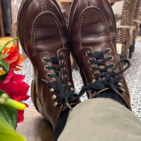 Grant Stone Ottawa Boot in Horween Crimson Chromexcel