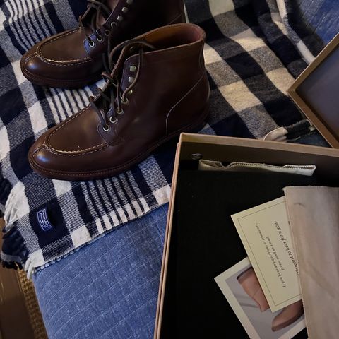 Grant Stone Ottawa Boot in Horween Crimson Chromexcel