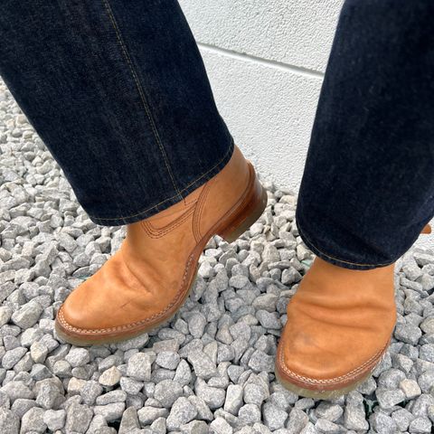 Wesco Boss Engineer Boot in Horween Natural Essex