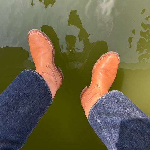 Wesco Boss Engineer Boot in Horween Natural Essex