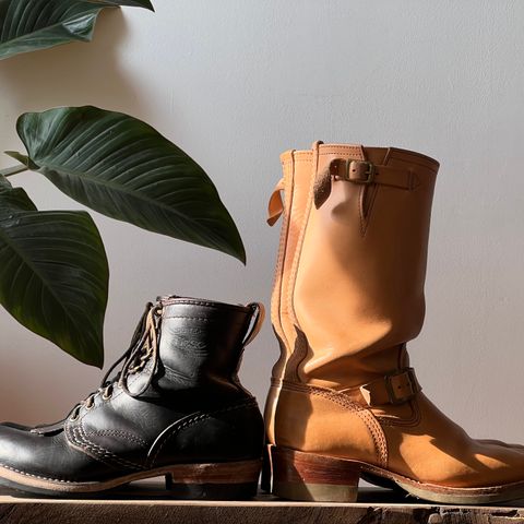 Wesco Boss Engineer Boot in Horween Natural Essex