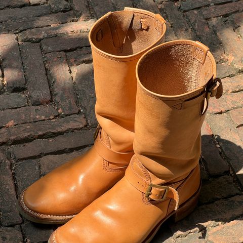 Wesco Boss Engineer Boot in Horween Natural Essex