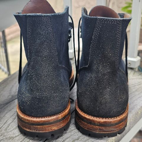 Oak Street Bootmakers Field Boot in Horween Natural Indigo Chromexcel Roughout