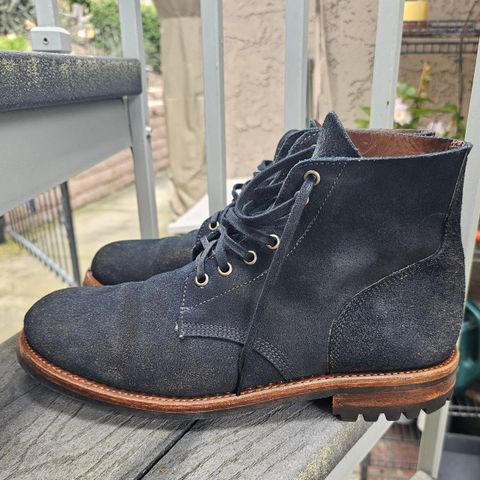 Oak Street Bootmakers Field Boot in Horween Natural Indigo Chromexcel Roughout