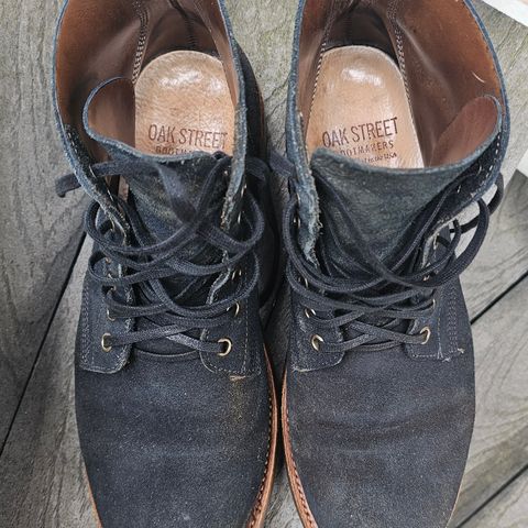 Oak Street Bootmakers Field Boot in Horween Natural Indigo Chromexcel Roughout