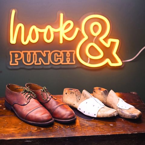 View photo of Hook & Punch Derby Shoe in Conceria MPG Aragona English Tan