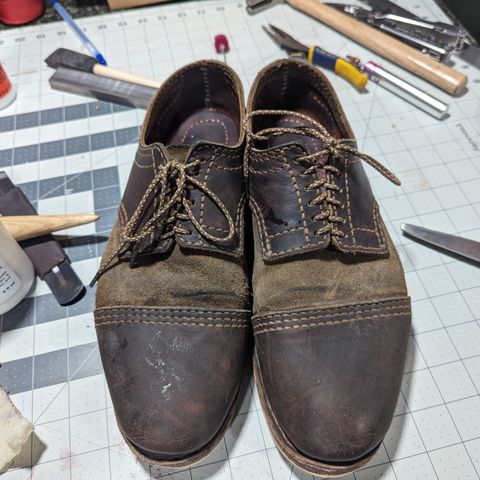 View photo of Self-Made Derby Boot in Unlisted Leather