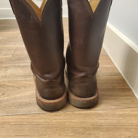 Fenoglio Round Toe Work Boots in Chocolate Fuji