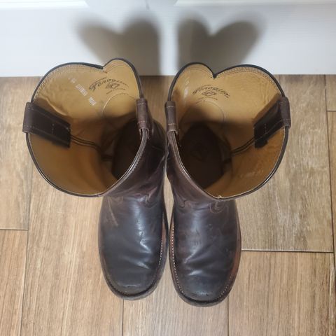 Fenoglio Round Toe Work Boots in Chocolate Fuji