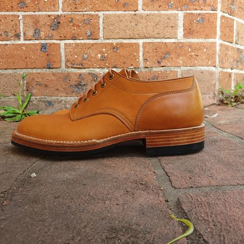 Onderhoud LVL01 Derby Boot in Tochigi Oil Vachetta #1 Light Brown