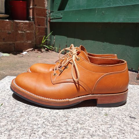 Onderhoud LVL01 Derby Boot in Tochigi Oil Vachetta #1 Light Brown