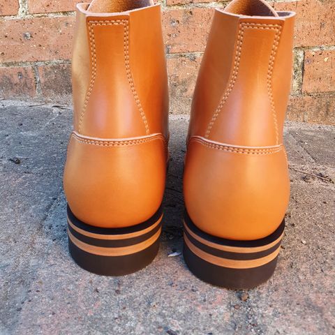 Jack & White Brothers Letterman ZERO in Light Brown Oil Wax Steerhide