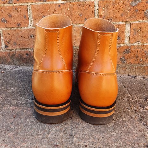 Jack & White Brothers Letterman ZERO in Light Brown Oil Wax Steerhide