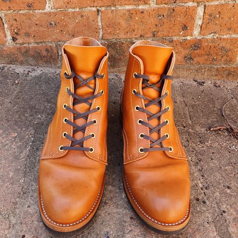 Jack & White Brothers Letterman ZERO in Light Brown Oil Wax Steerhide