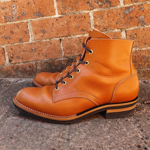 Jack & White Brothers Letterman ZERO in Light Brown Oil Wax Steerhide