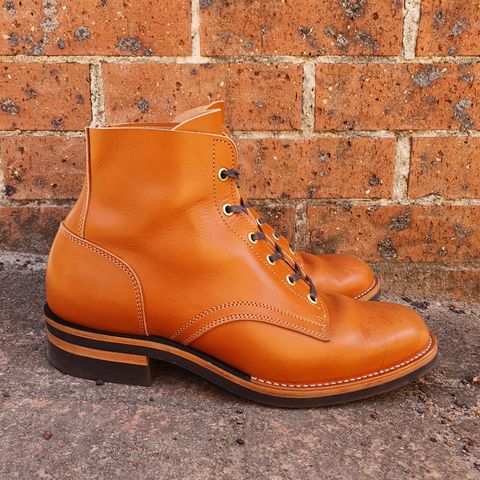 Jack & White Brothers Letterman ZERO in Light Brown Oil Wax Steerhide