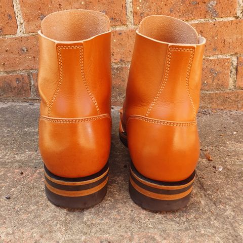 Jack & White Brothers Letterman ZERO in Light Brown Oil Wax Steerhide