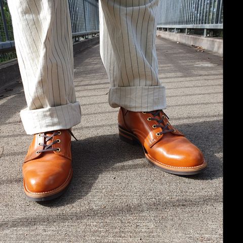 Jack & White Brothers Letterman ZERO in Light Brown Oil Wax Steerhide