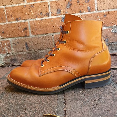 Jack & White Brothers Letterman ZERO in Light Brown Oil Wax Steerhide