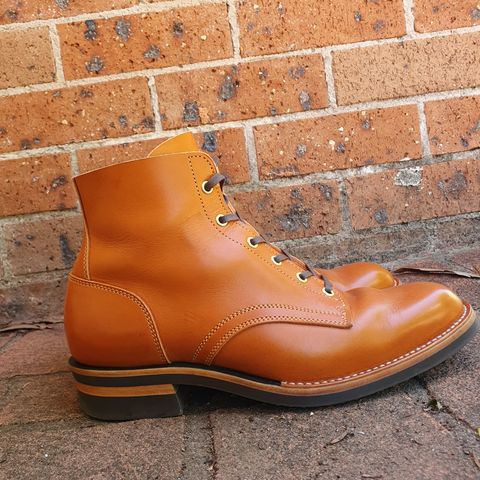 Jack & White Brothers Letterman ZERO in Light Brown Oil Wax Steerhide