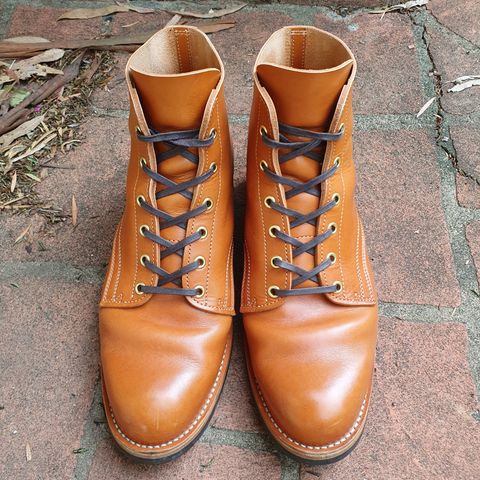 Jack & White Brothers Letterman ZERO in Light Brown Oil Wax Steerhide