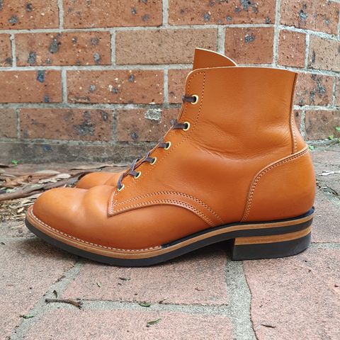 Jack & White Brothers Letterman ZERO in Light Brown Oil Wax Steerhide