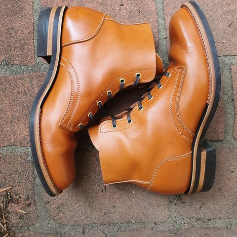 Jack & White Brothers Letterman ZERO in Light Brown Oil Wax Steerhide