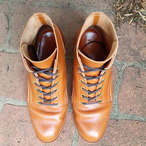 Jack & White Brothers Letterman ZERO in Light Brown Oil Wax Steerhide