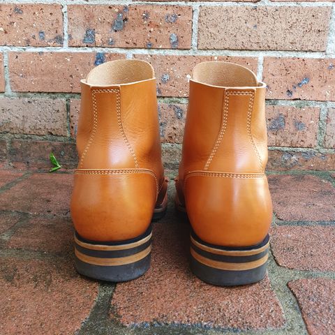 Jack & White Brothers Letterman ZERO in Light Brown Oil Wax Steerhide