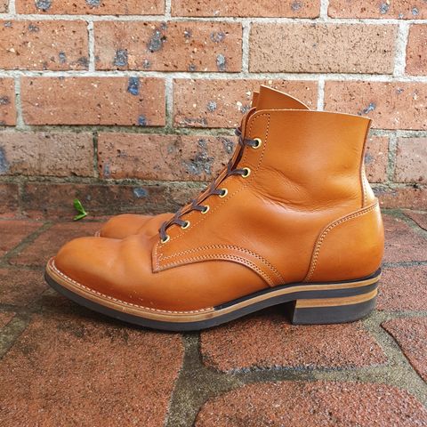 Jack & White Brothers Letterman ZERO in Light Brown Oil Wax Steerhide