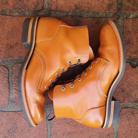 Jack & White Brothers Letterman ZERO in Light Brown Oil Wax Steerhide