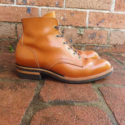 Jack & White Brothers Letterman ZERO in Light Brown Oil Wax Steerhide