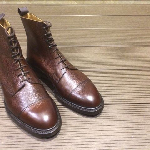 Crockett & Jones Coniston in Dark Brown Scotch Grain