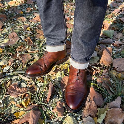 Crockett & Jones Coniston in Dark Brown Scotch Grain