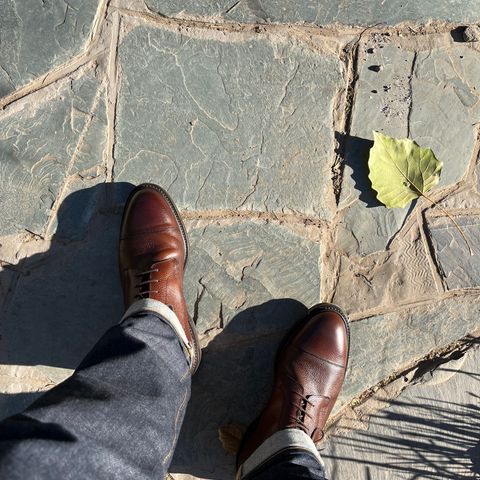 Crockett & Jones Coniston in Dark Brown Scotch Grain