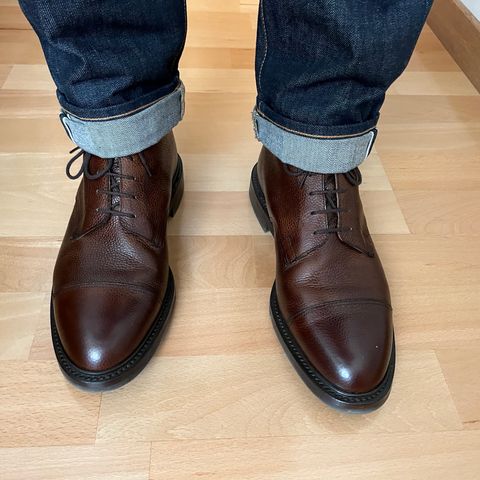 Crockett & Jones Coniston in Dark Brown Scotch Grain