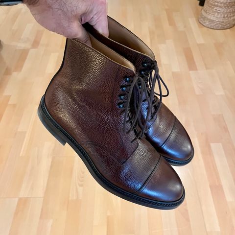 Crockett & Jones Coniston in Dark Brown Scotch Grain