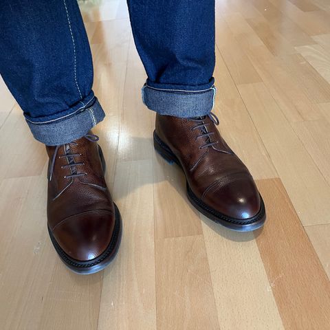 Crockett & Jones Coniston in Dark Brown Scotch Grain